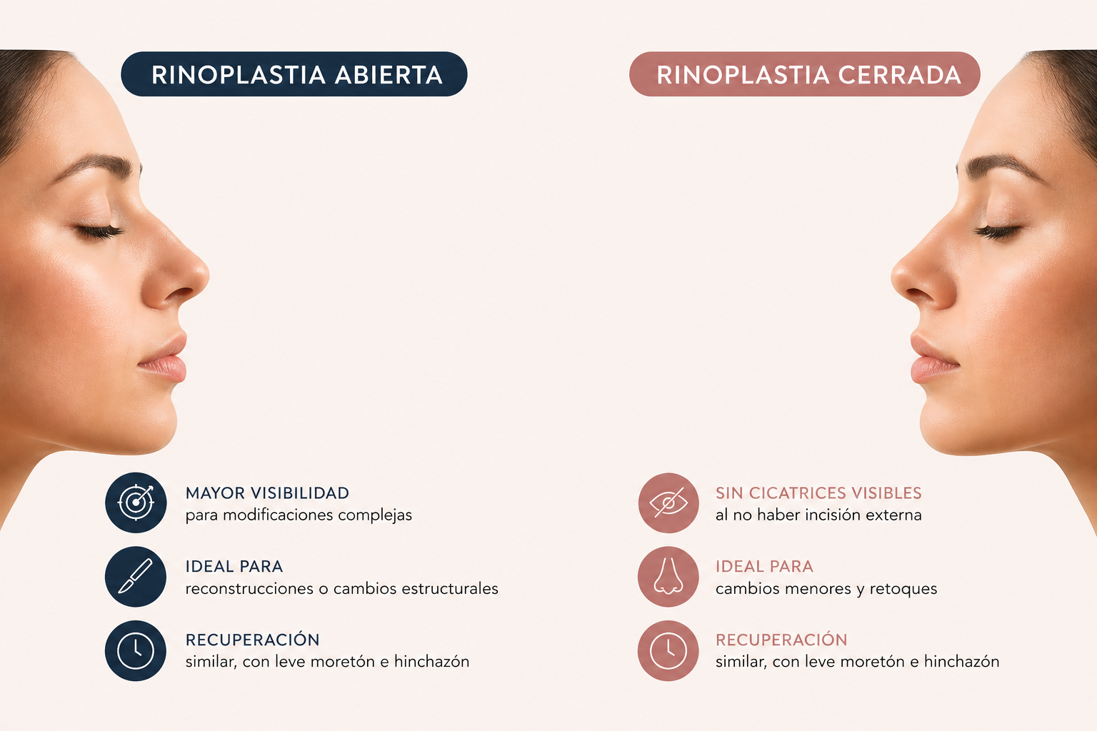 rinoplastia abierta vs cerrada — Dr. José Luis Sanjurjo, otorrinolaringólogo en CDMX