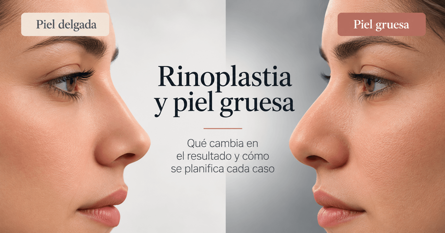 Rinoplastia con piel gruesa: qué cambia