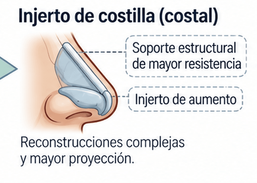 Injerto de cartílago costal en rinoplastia de revisión